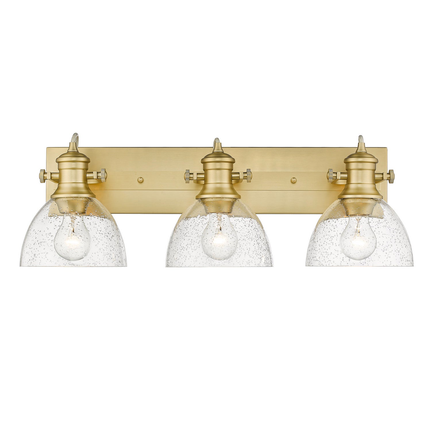 Golden - 3118-BA3 BCB-SD - Three Light Bath Vanity - Hines BCB - Brushed Champagne Bronze