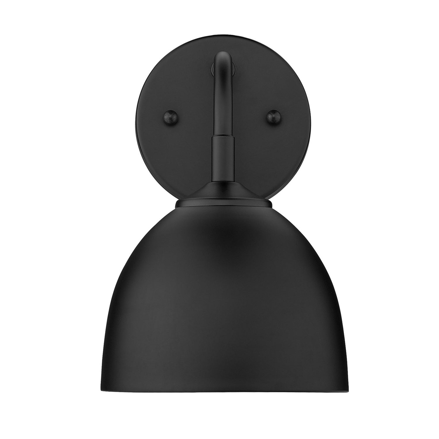 Golden - 6956-1W BLK-BLK - One Light Wall Sconce - Zoey BLK - Matte Black