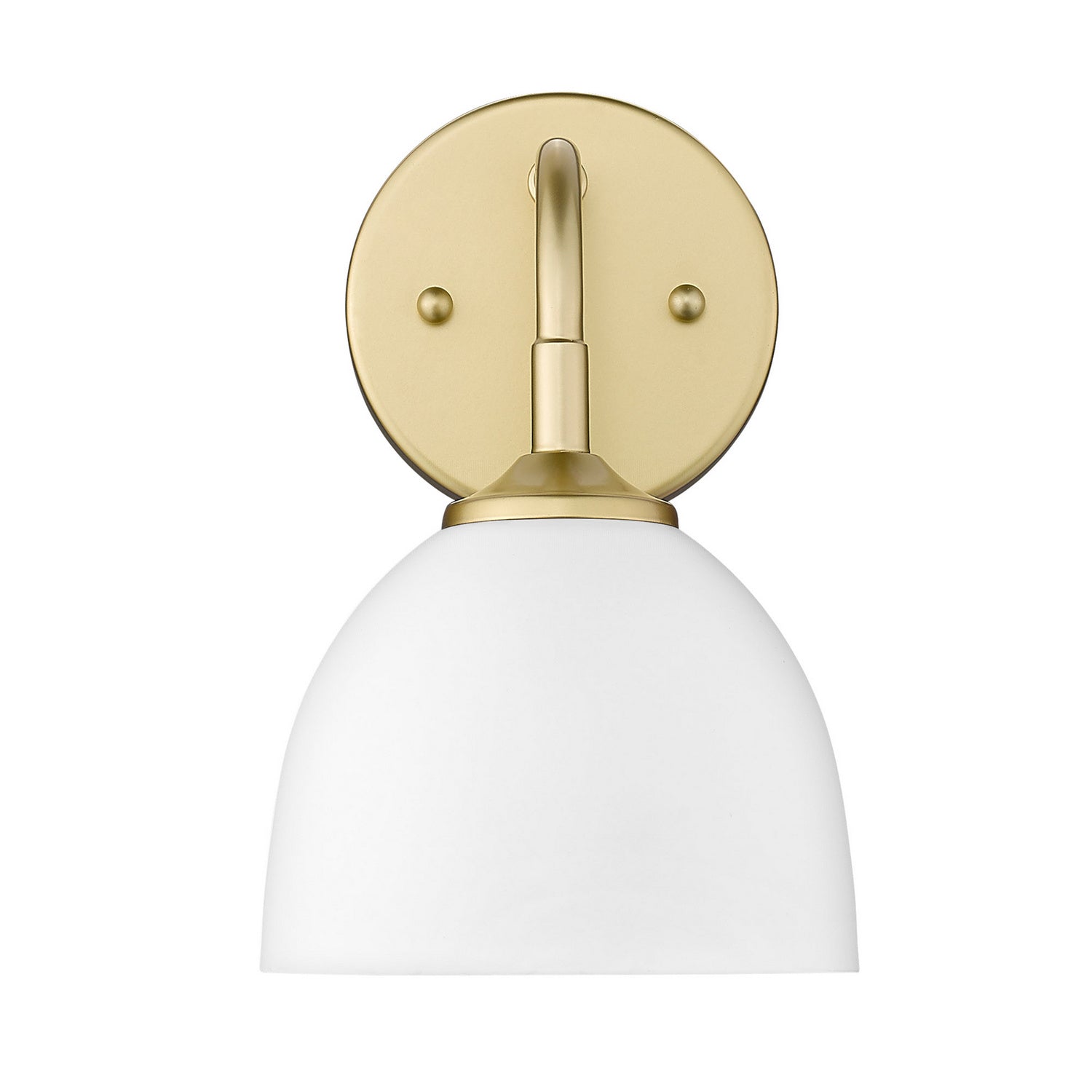 Golden - 6956-1W OG-WHT - One Light Wall Sconce - Zoey OG - Olympic Gold