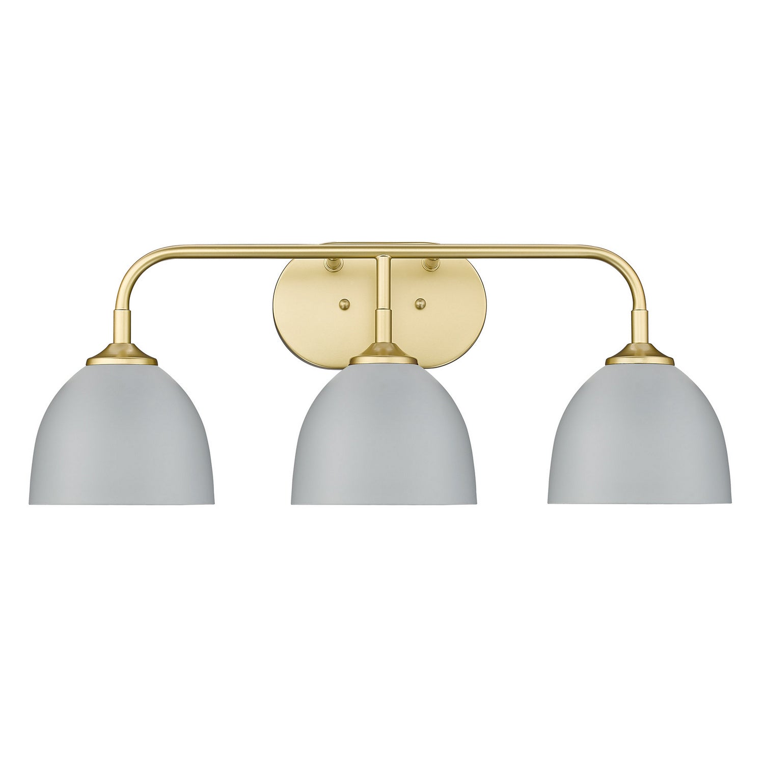 Golden - 6956-BA3 OG-MGY - Three Light Bath Vanity - Zoey OG - Olympic Gold