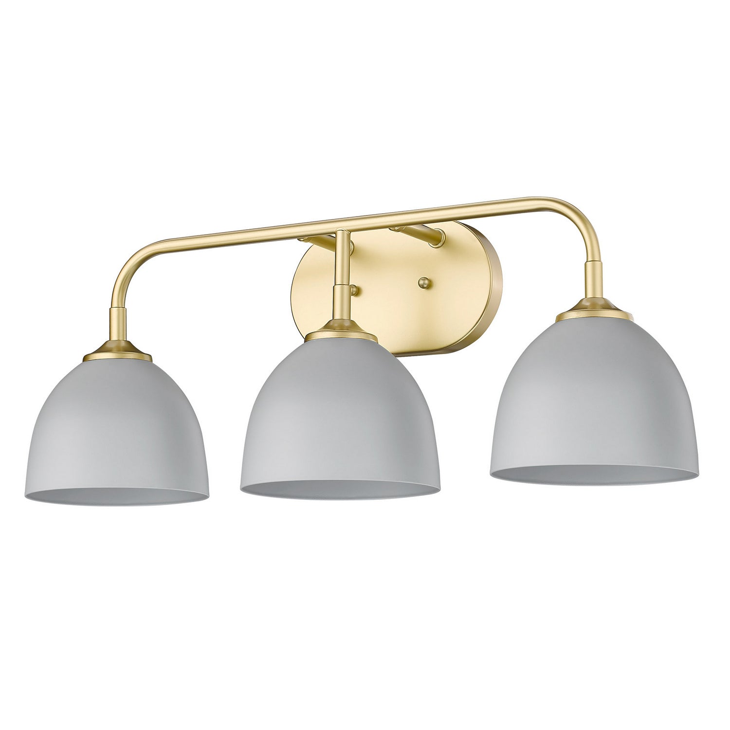 Golden - 6956-BA3 OG-MGY - Three Light Bath Vanity - Zoey OG - Olympic Gold