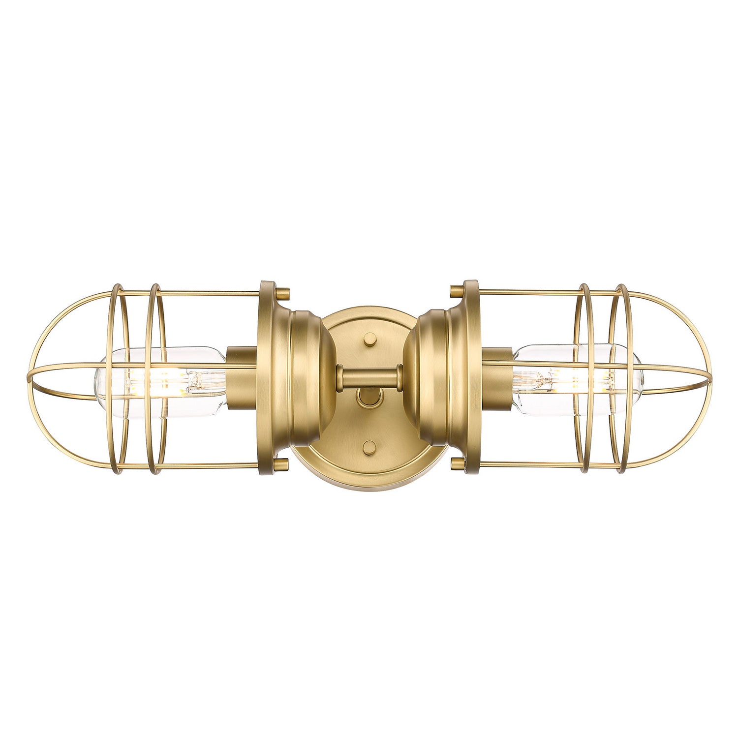 Golden - 9808-2W BCB - Two Light Wall Sconce - Seaport BCB - Brushed Champagne Bronze