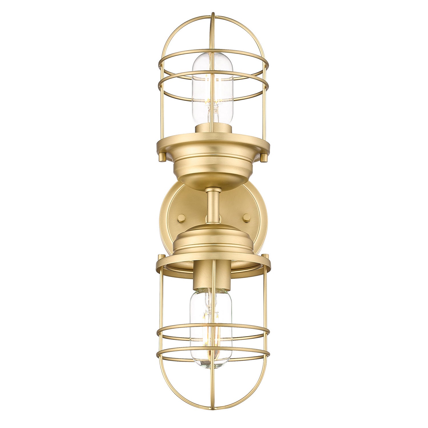 Golden - 9808-2W BCB - Two Light Wall Sconce - Seaport BCB - Brushed Champagne Bronze