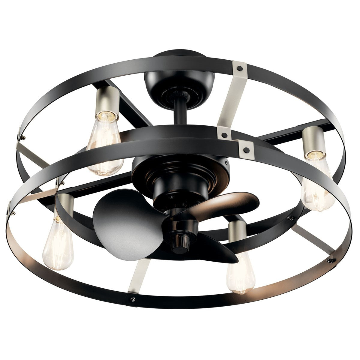 Kichler - 300040SBK - 13"Ceiling Fan - Cavelli - Satin Black