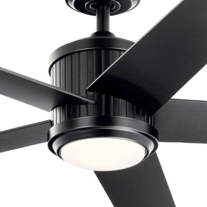 Kichler - 300044SBK - 56"Ceiling Fan - Brahm - Satin Black