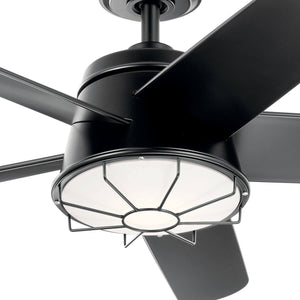 Kichler - 310072SBK - 54"Ceiling Fan - Daya - Satin Black