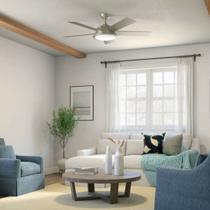 Kichler - 310100NI - 56"Ceiling Fan - Verdi - Brushed Nickel