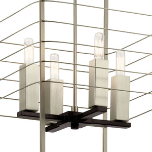 Kichler - 44251MOK - Four Light Foyer Pendant - Lente - Midnight Oak