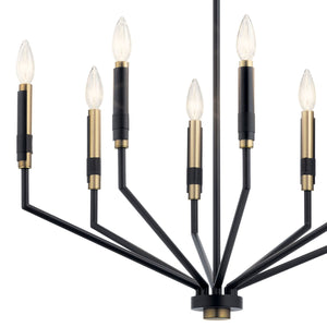 Kichler - 52349BK - Eight Light Chandelier - Armand - Black