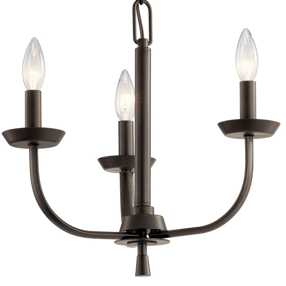 Kichler - 52383OZ - Three Light Mini Chandelier - Kennewick - Olde Bronze