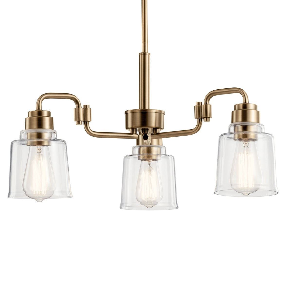 Kichler - 52397WBR - Three Light Chandelier - Aivian - Weathered Brass