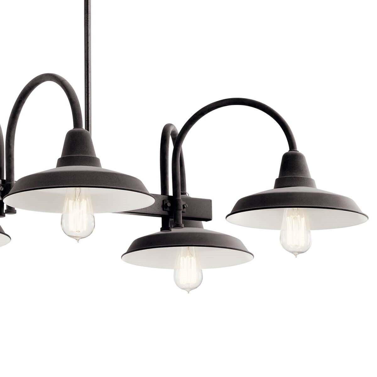 Kichler - 52408WZC - Six Light Linear Chandelier - Marrus - Weathered Zinc