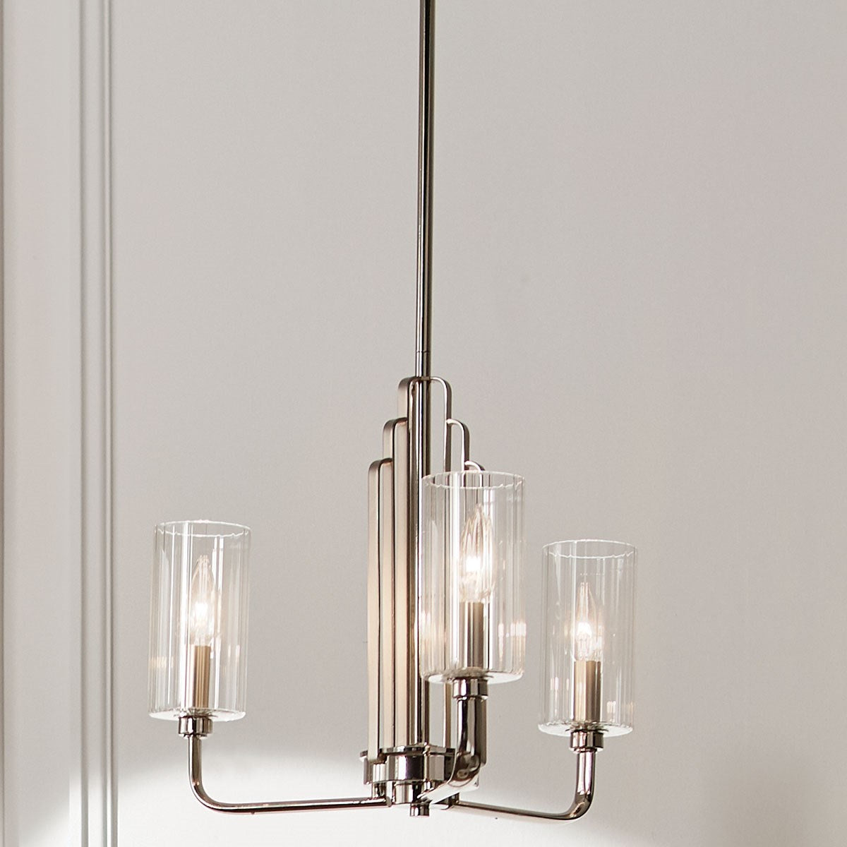 Kichler - 52410PN - Three Light Chandelier - Kimrose - Polished Nickel