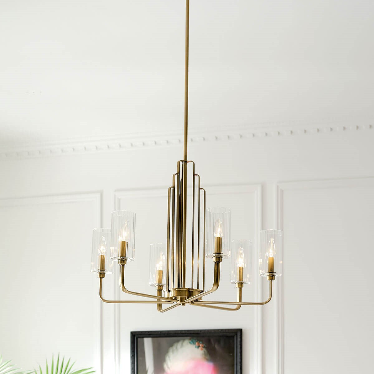 Kichler - 52411BNB - Six Light Chandelier - Kimrose - Brushed Natural Brass