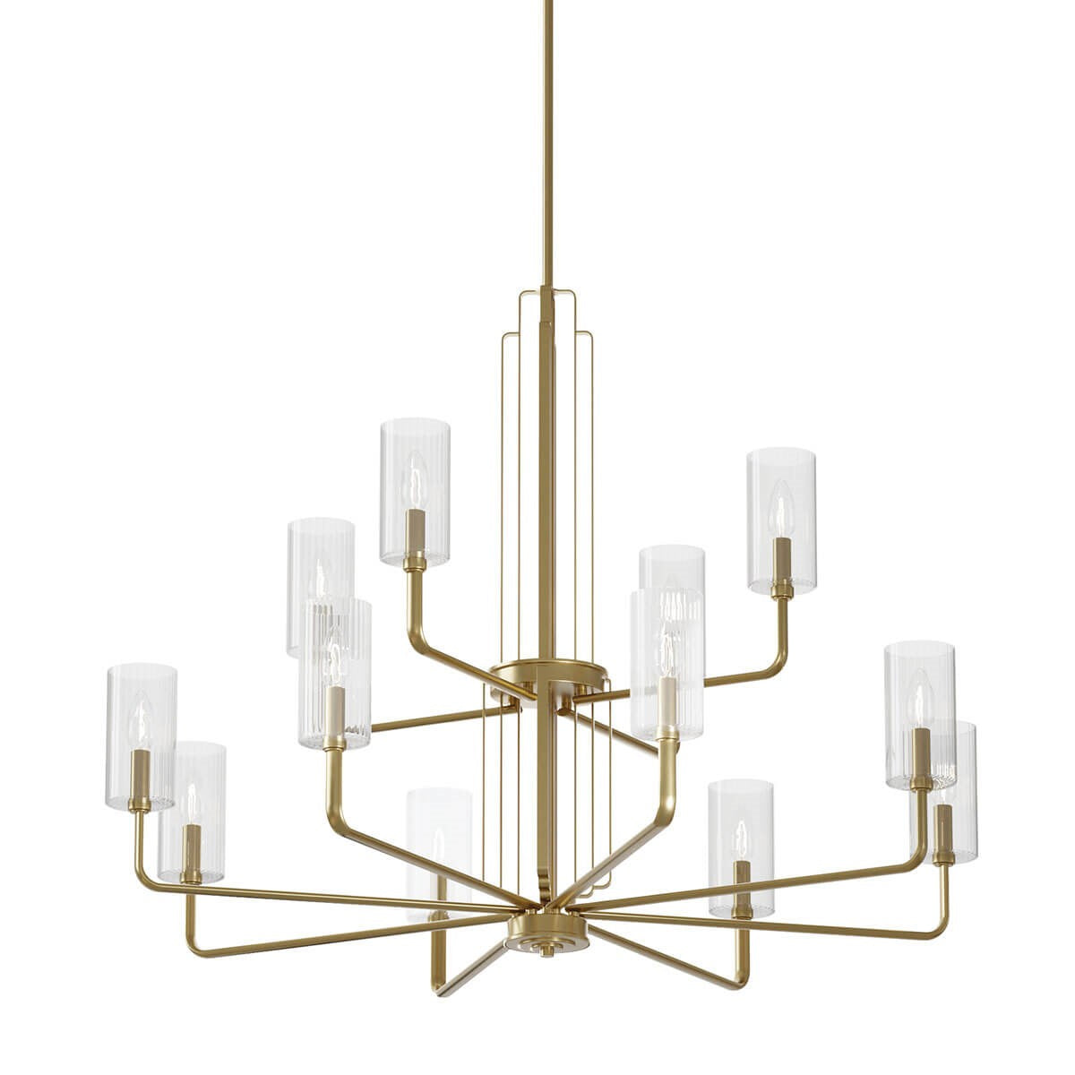 Kichler - 52412BNB - 12 Light Chandelier - Kimrose - Brushed Natural Brass