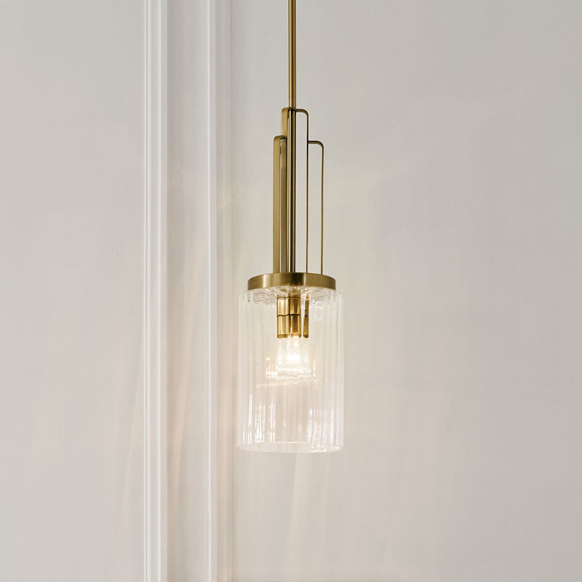 Kichler - 52414BNB - One Light Mini Pendant - Kimrose - Brushed Natural Brass