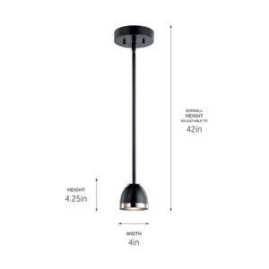 Kichler - 52419BKLED - LED Mini Pendant - Baland - Black