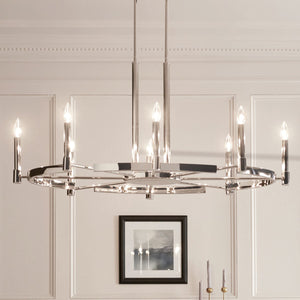 Kichler - 52429PN - Eight Light Chandelier - Tolani - Polished Nickel