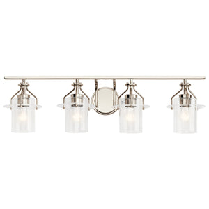 Kichler - 55080PN - Four Light Bath - Everett - Polished Nickel