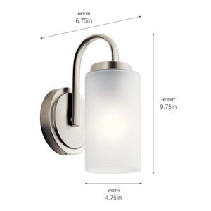 Kichler - 55085NI - One Light Wall Sconce - Kennewick - Brushed Nickel