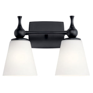 Kichler - 55091BK - Two Light Bath - Cosabella - Black