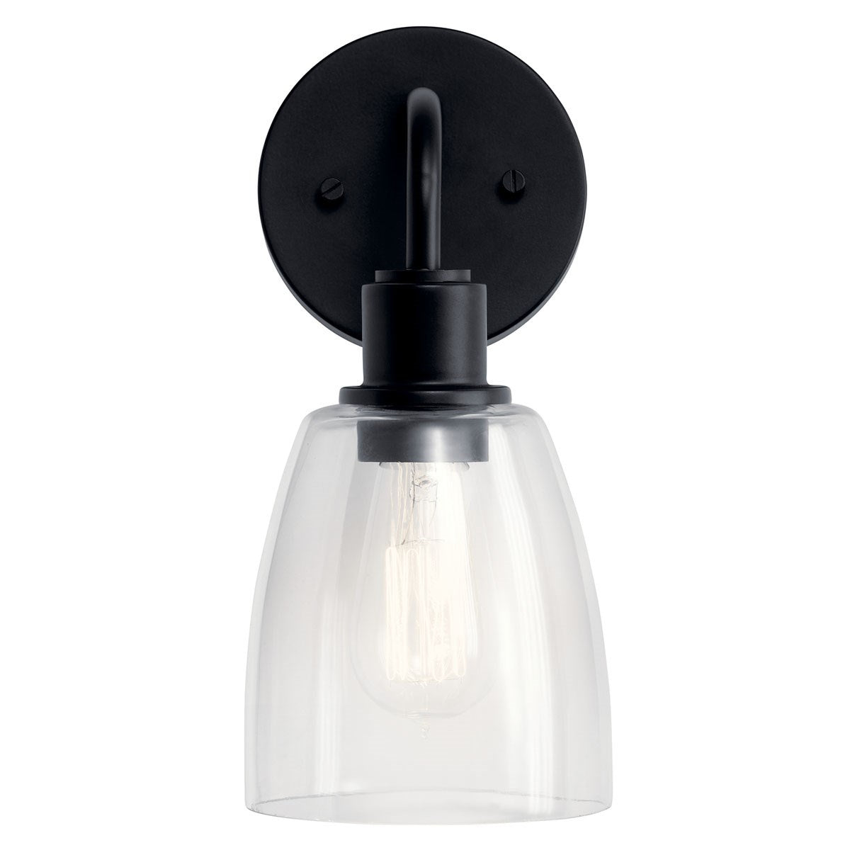 Kichler - 55100BK - One Light Wall Sconce - Meller - Black