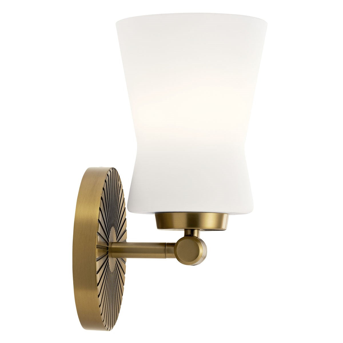 Kichler - 55115BNB - One Light Wall Sconce - Brianne - Brushed Natural Brass