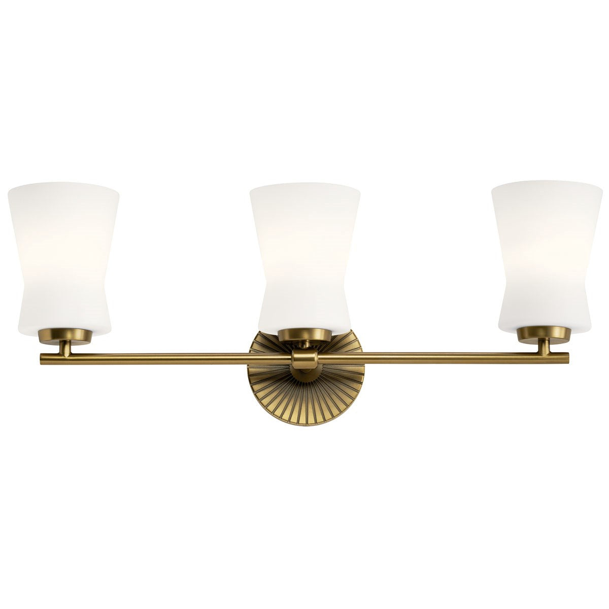 Kichler - 55117BNB - Three Light Bath - Brianne - Brushed Natural Brass