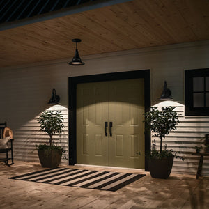 Kichler - 59057BKT - One Light Outdoor Pendant - Hampshire - Textured Black