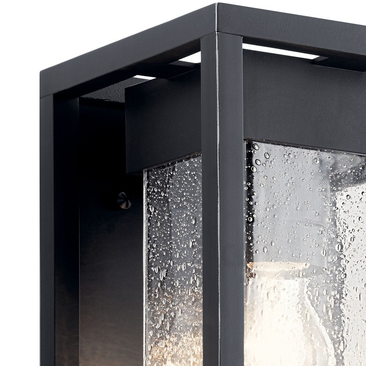 Kichler - 59060BSL - One Light Outdoor Wall Mount - Mercer - Black with Silver Highlights