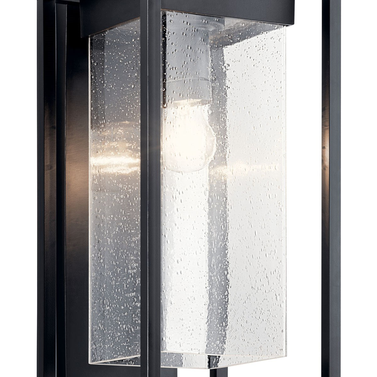 Kichler - 59062BSL - One Light Outdoor Wall Mount - Mercer - Black with Silver Highlights
