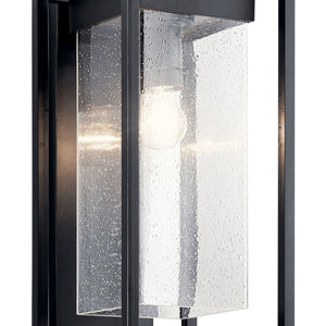 Kichler - 59062BSL - One Light Outdoor Wall Mount - Mercer - Black with Silver Highlights