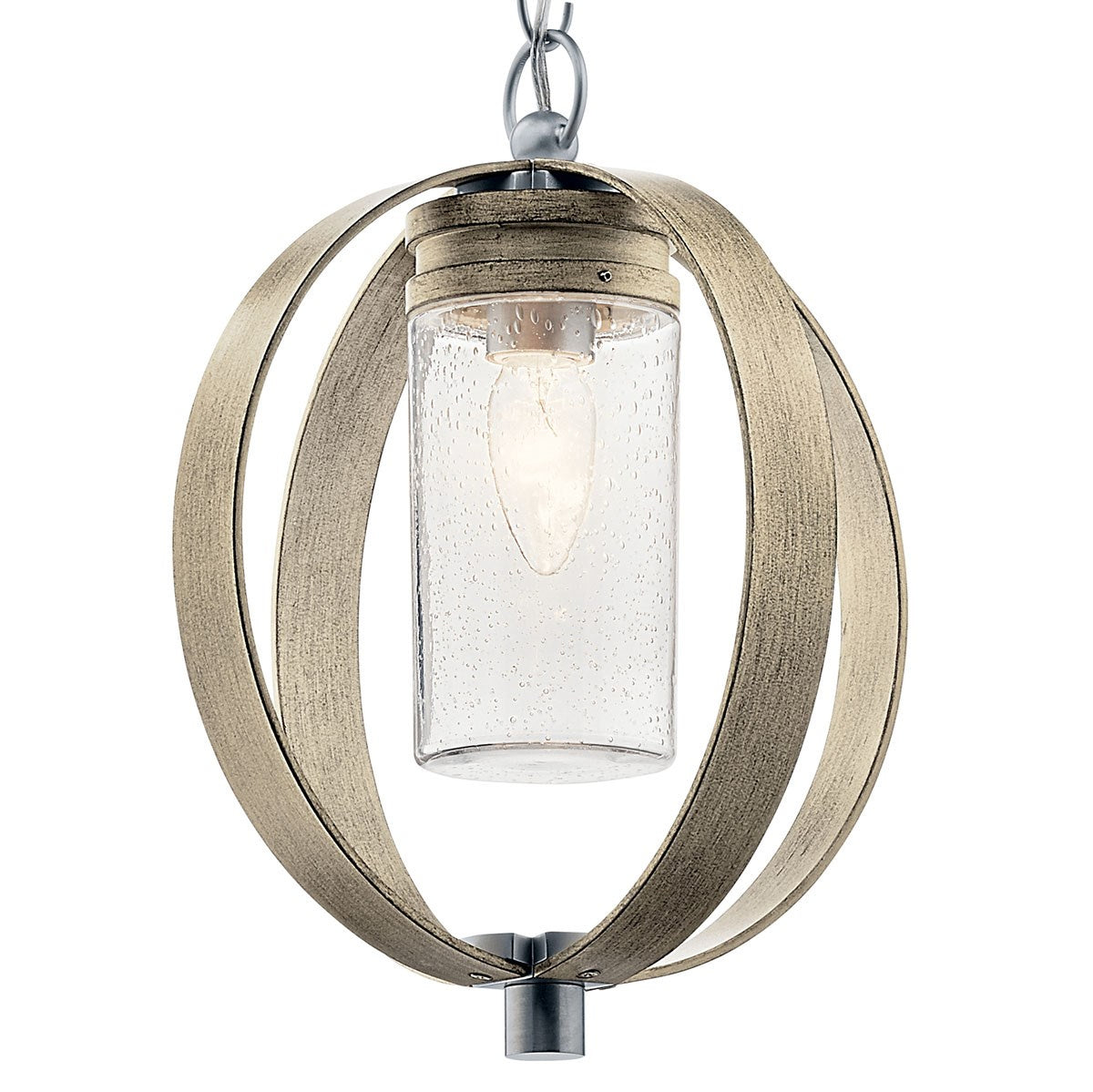 Kichler - 59069DAG - One Light Outdoor Pendant - Grand Bank - Distressed Antique Gray