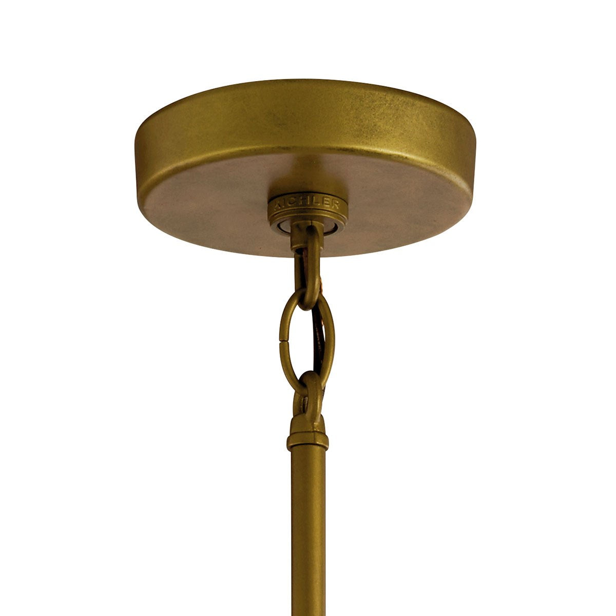 Kichler - 59082NBR - One Light Outdoor Pendant - Camillo - Natural Brass