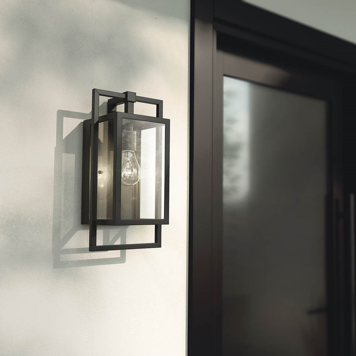 Kichler - 59087BK - One Light Outdoor Wall Mount - Goson - Black