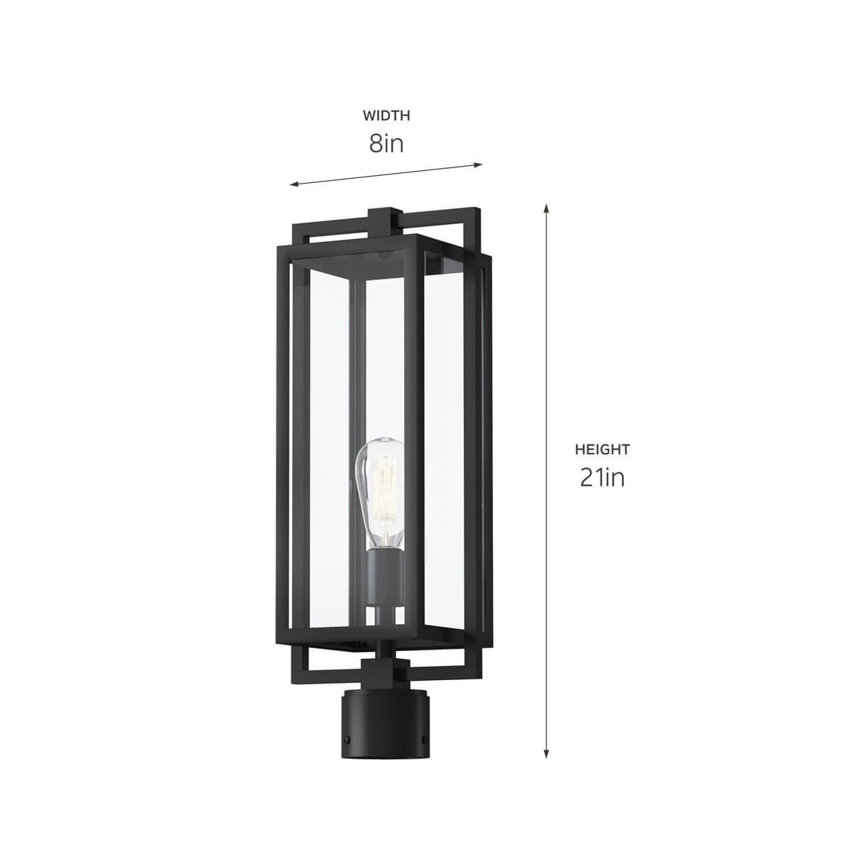 Kichler - 59088BK - One Light Outdoor Post Mount - Goson - Black