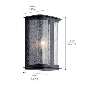 Kichler - 59090DBK - One Light Outdoor Wall Mount - Timmin - Distressed Black