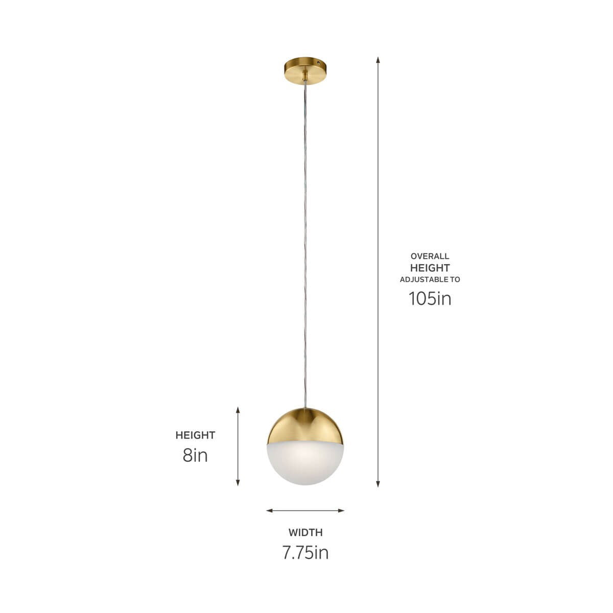 Kichler - 83854CGWH - LED Mini Pendant - Moonlit - Champagne Gold