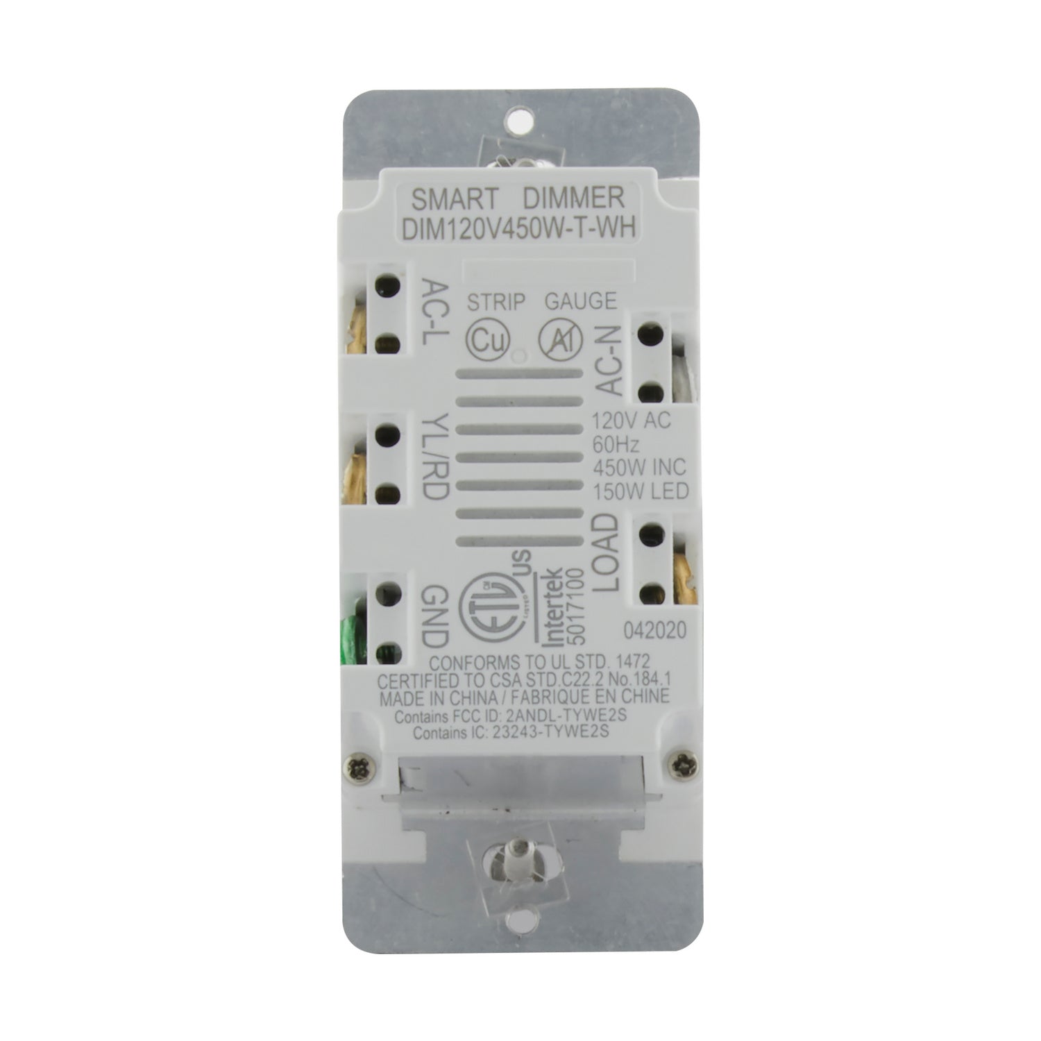 Satco - S11268 - Smart Technology Wall Dimmer - White