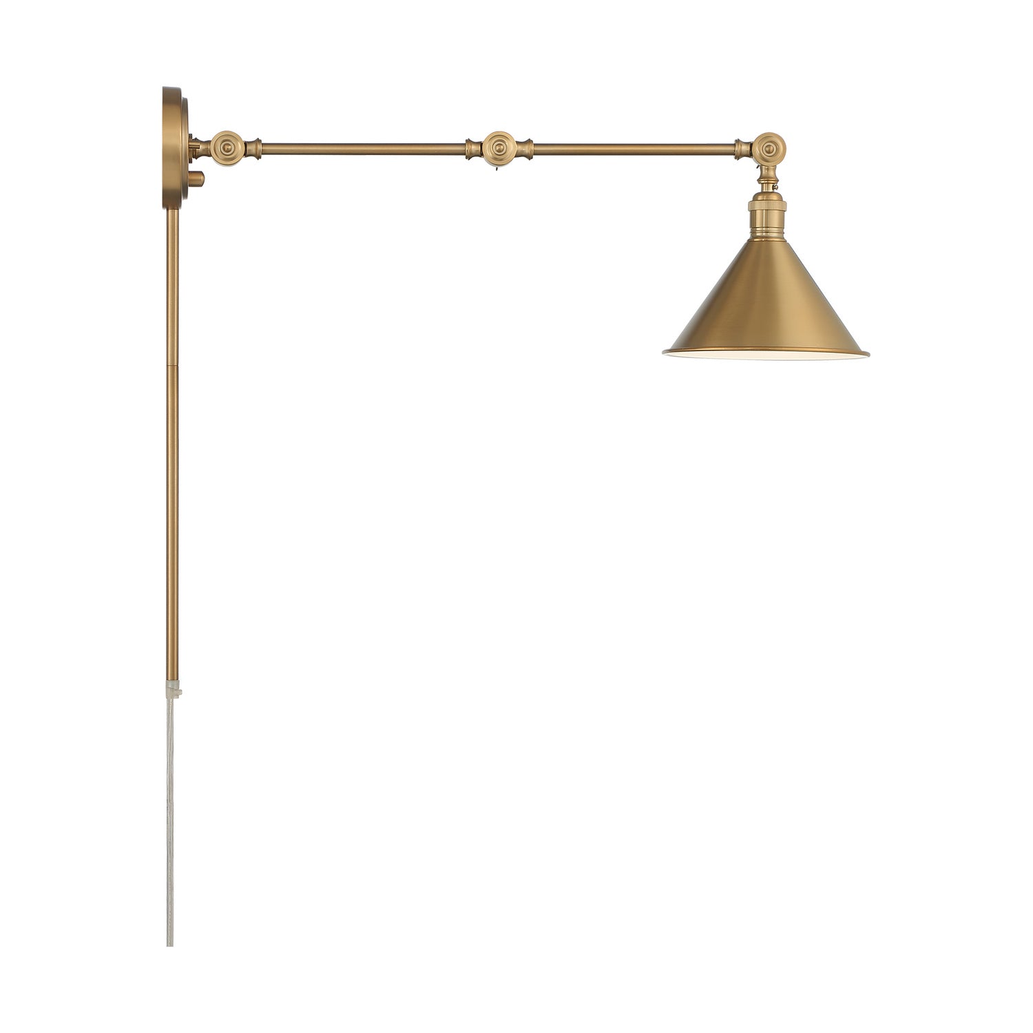 Nuvo Lighting - 60-7361 - One Light Swing Arm Wall Lamp - Delancey - Burnished Brass