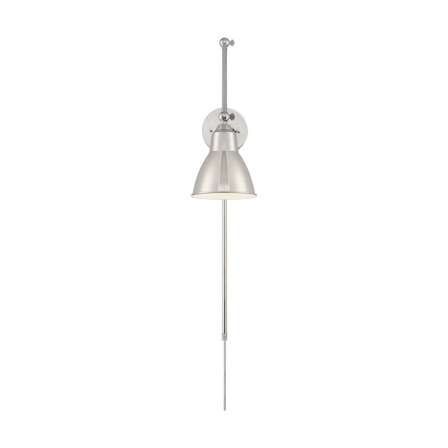 Nuvo Lighting - 60-7365 - One Light Swing Arm Wall Lamp - Fulton - Polished Nickel