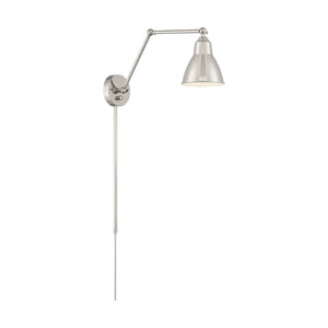 Nuvo Lighting - 60-7365 - One Light Swing Arm Wall Lamp - Fulton - Polished Nickel