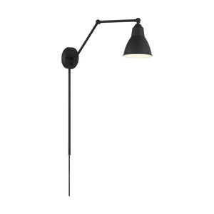 Nuvo Lighting - 60-7366 - One Light Swing Arm Wall Lamp - Fulton - Matte Black