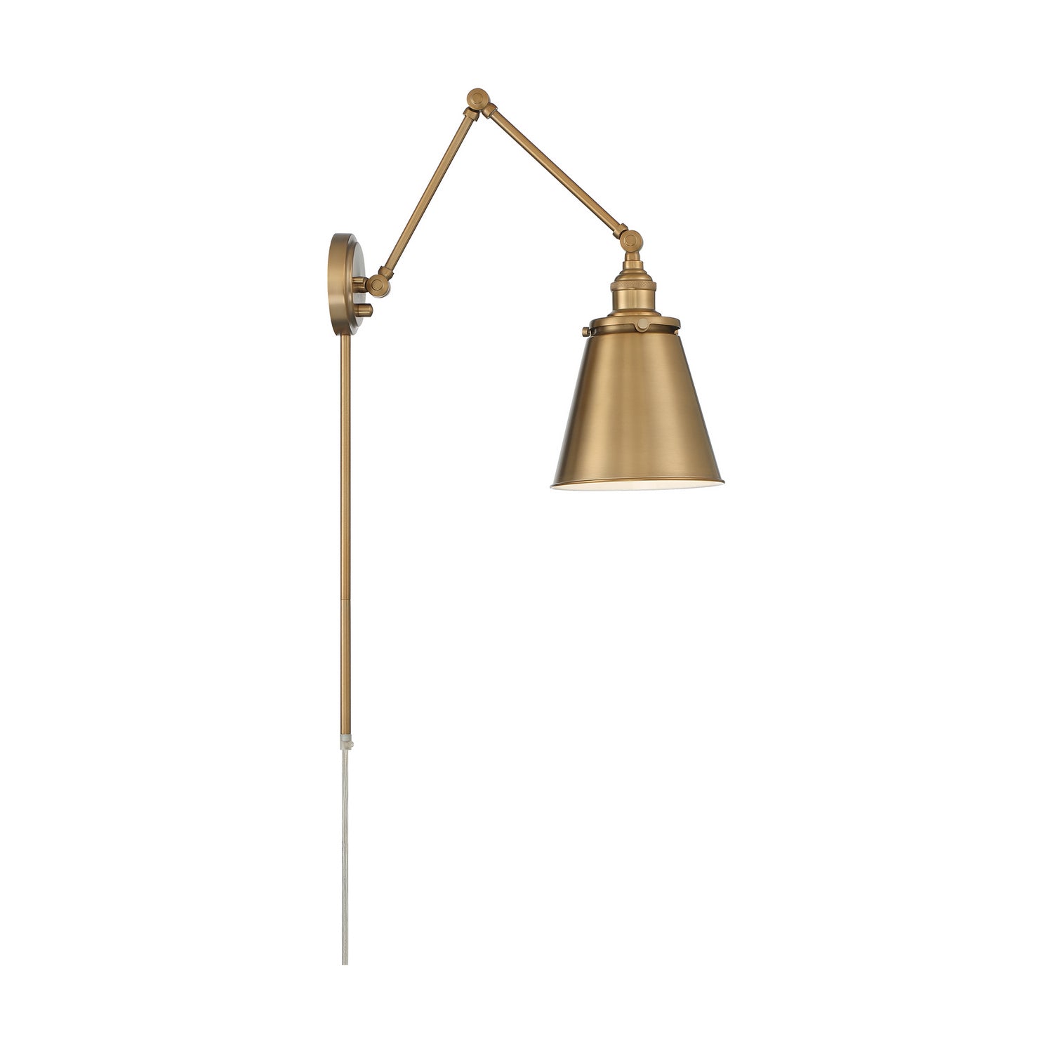 Nuvo Lighting - 60-7367 - One Light Swing Arm Wall Lamp - Bayard - Burnished Brass