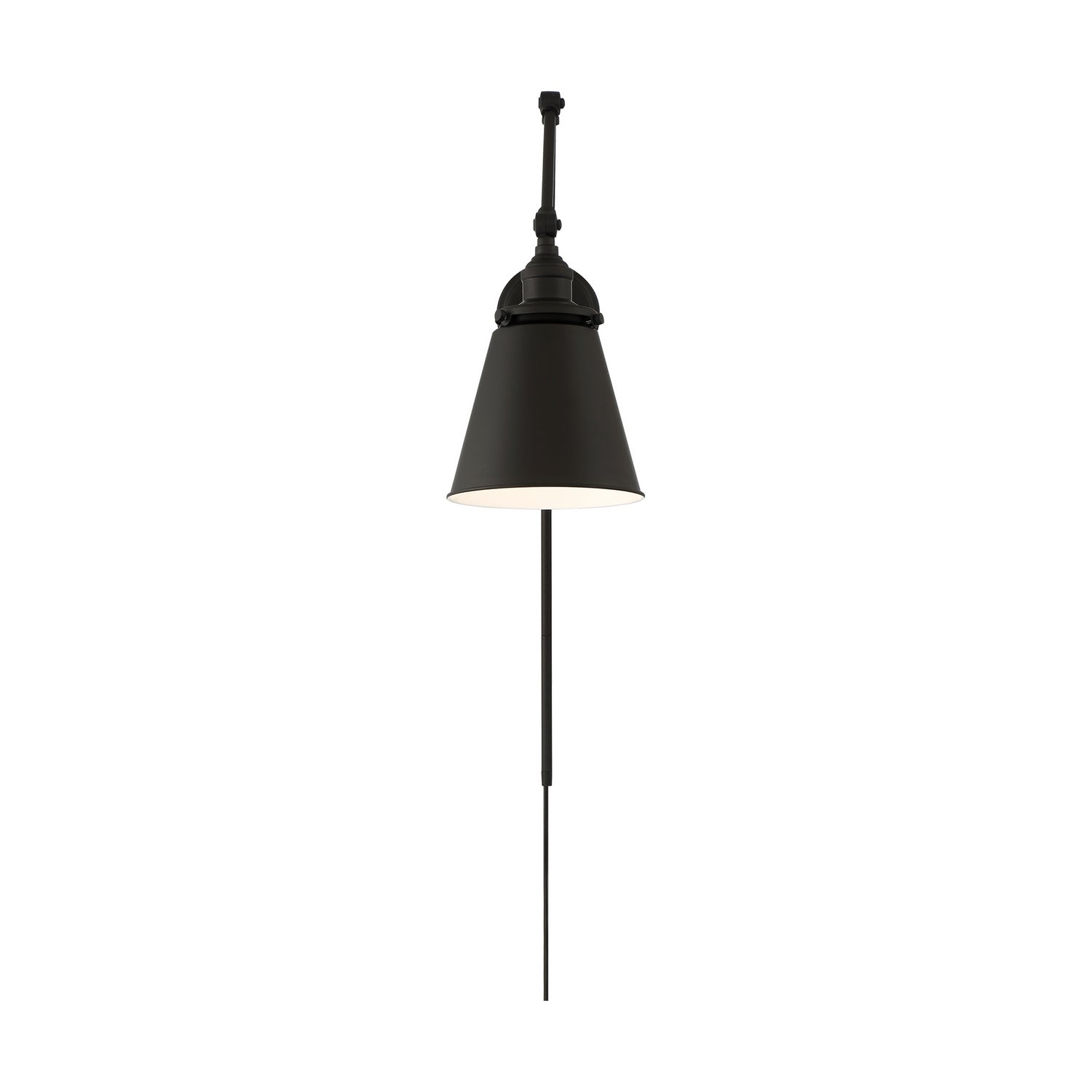 Nuvo Lighting - 60-7369 - One Light Swing Arm Wall Lamp - Bayard - Matte Black