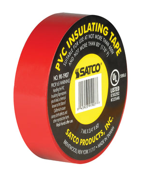 Satco - 90-1907 - Elec Tape 60 Ft. 3/4" - Red