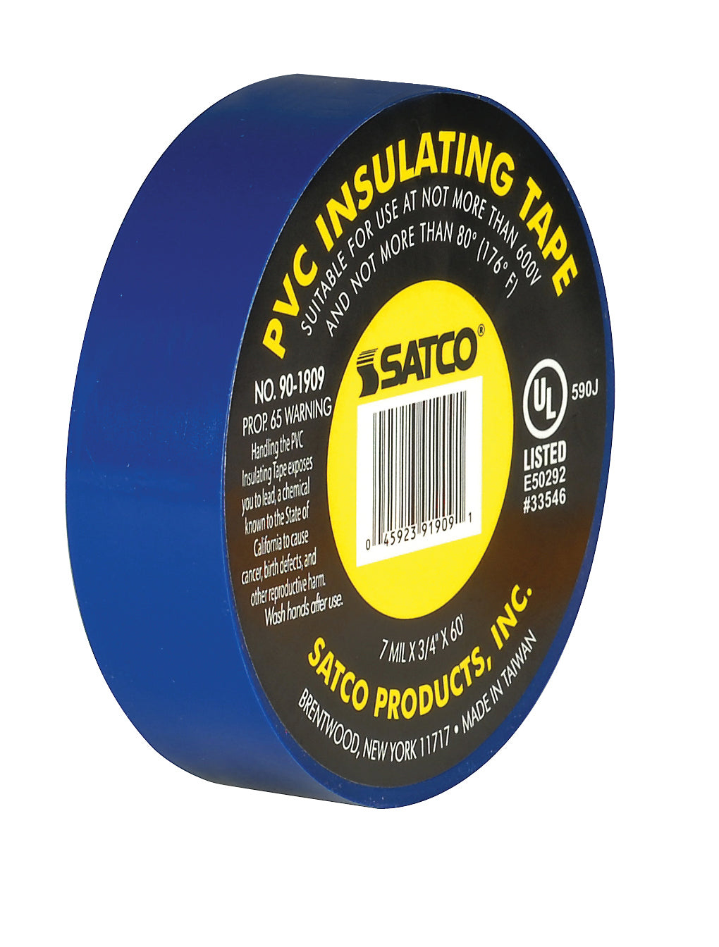 Satco - 90-1909 - Elec Tape 60 Ft. 3/4" - Blue