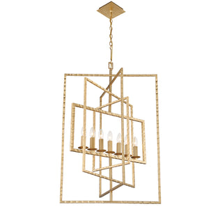 Crystorama - 339-GA - Seven Light Chandelier - Capri - Antique Gold