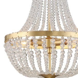 Crystorama - 603-GA - Three Light Chandelier - Rylee - Antique Gold