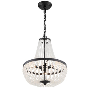 Crystorama - 603-MK - Three Light Chandelier - Rylee - Matte Black